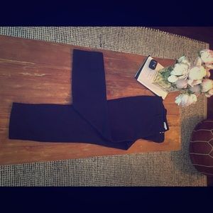 Club Monaco black textured weave crop pants sz6